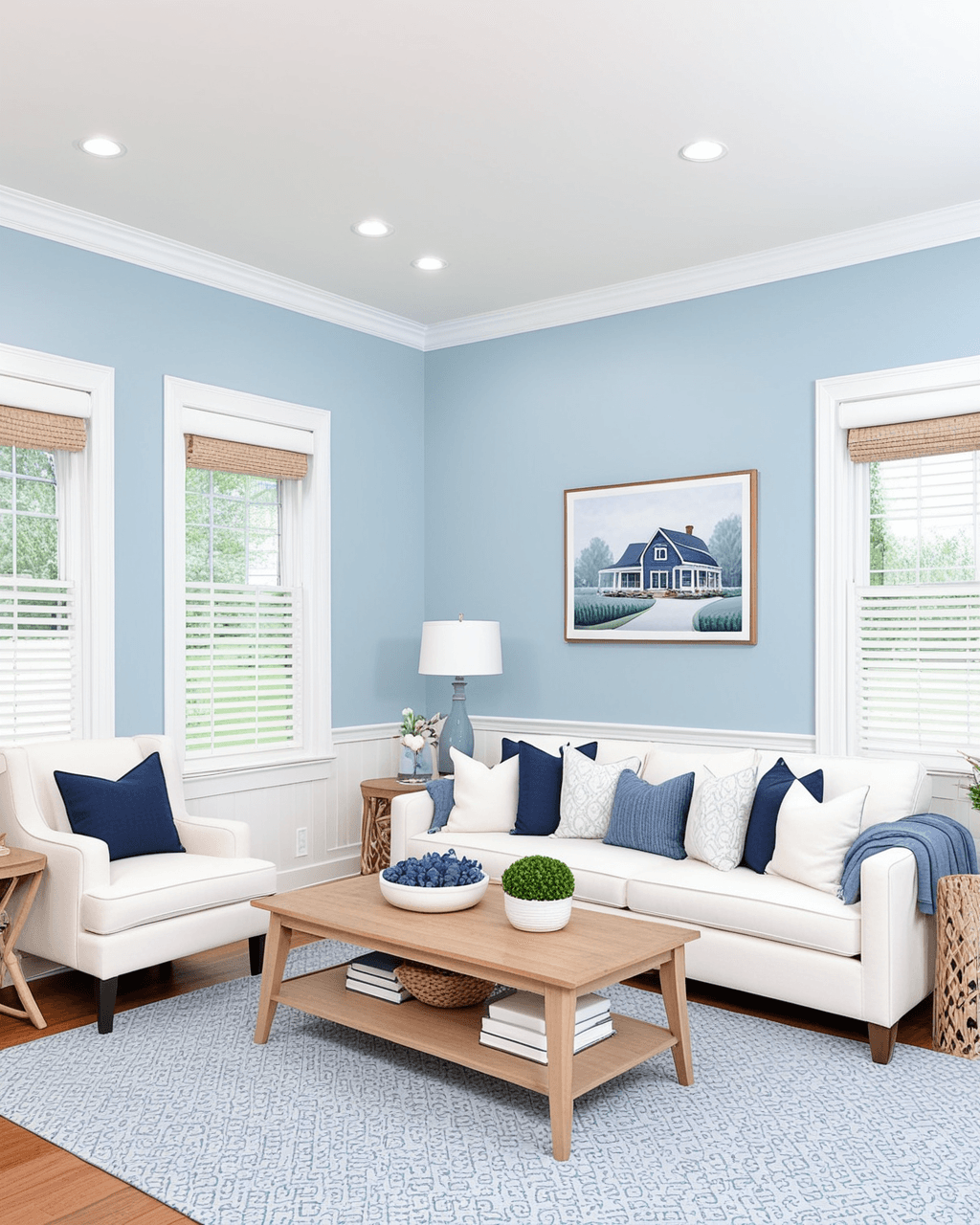 Cool Living Room Interior paint color combination — Balmy