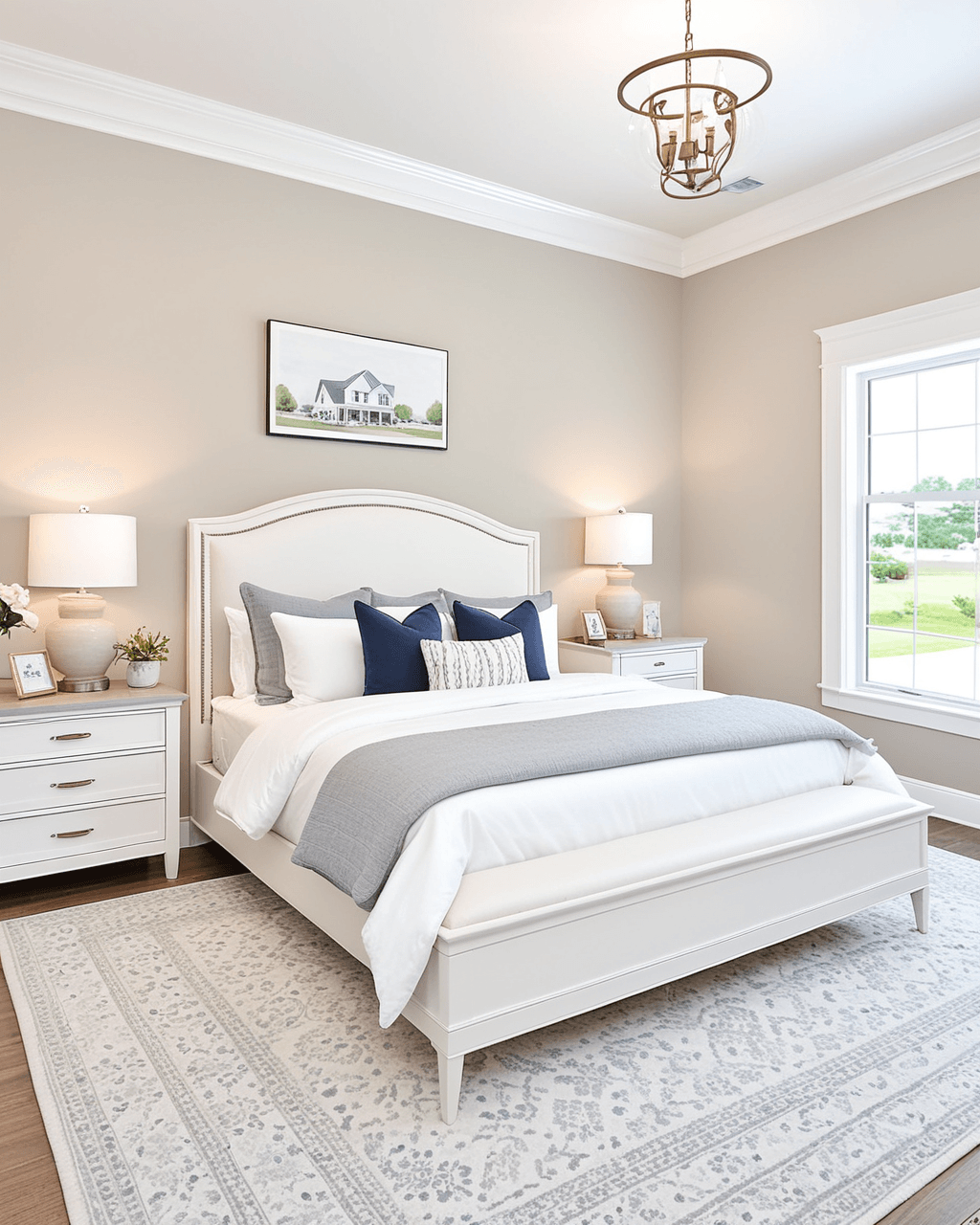 Warm Bedroom Interior paint color combination — Unfussy Beige
