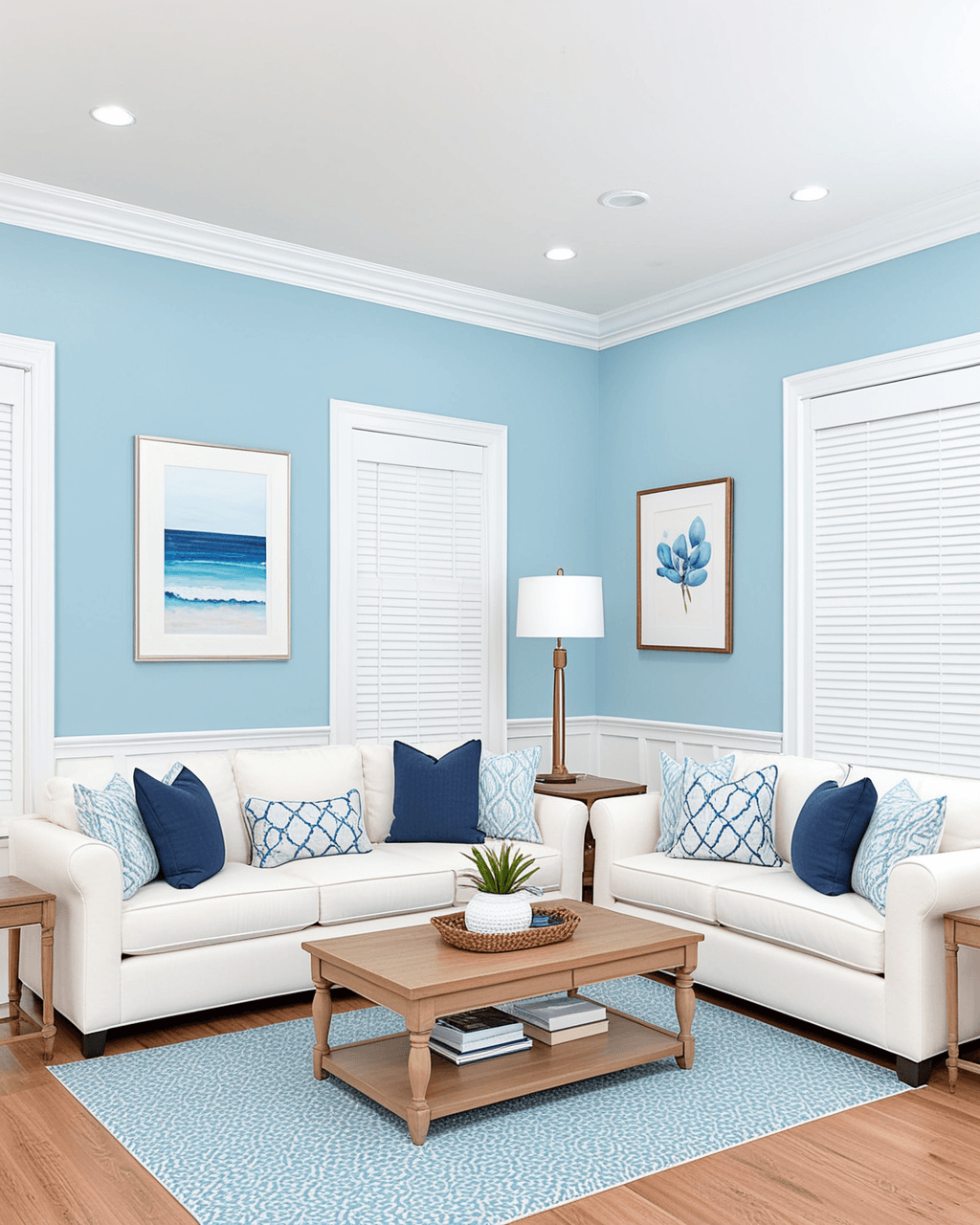Cool Living Room Interior paint color combination — Jetstream