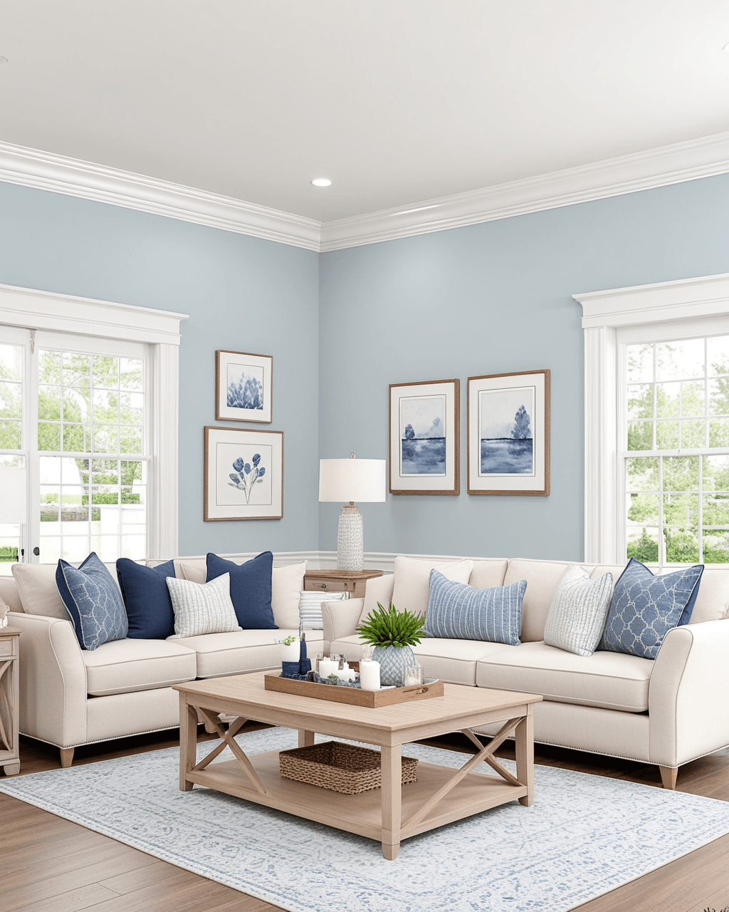 Minimal Living Room Interior paint color combination — Upward