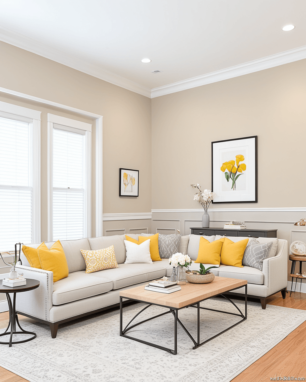 Pastel Living Room Interior paint color combination — Maison Blanche