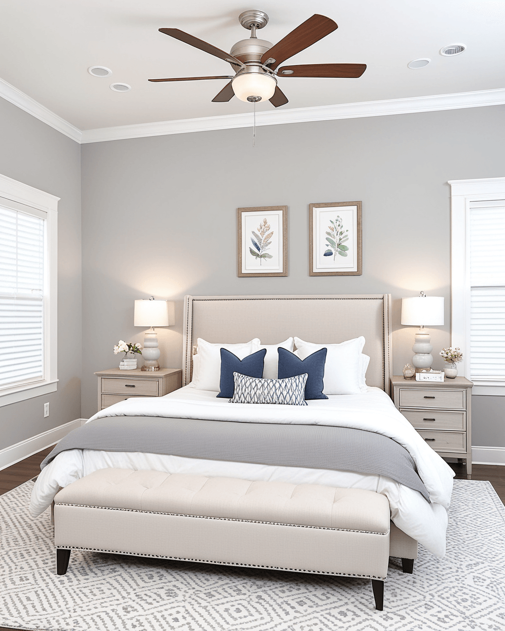 Minimal Bedroom Interior paint color combination — Knitting Needles