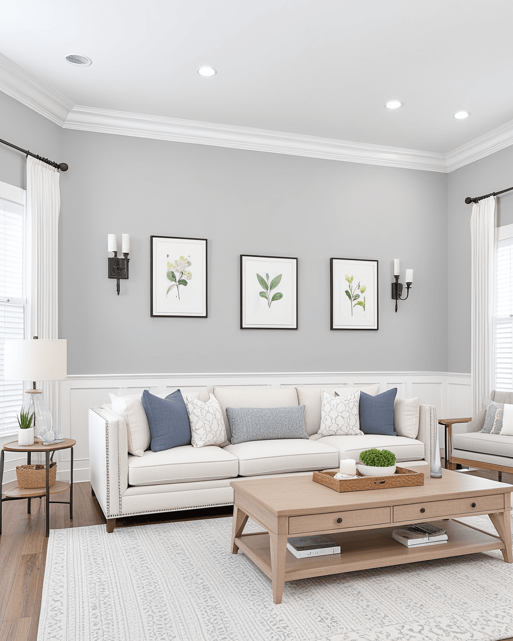 Minimal Living Room Interior paint color combination — Tinsmith